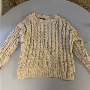 AE tan/cream sweater